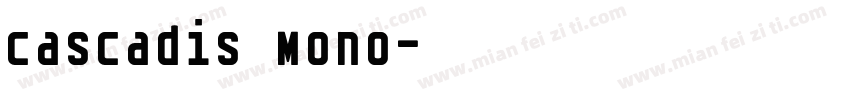 cascadis mono字体转换